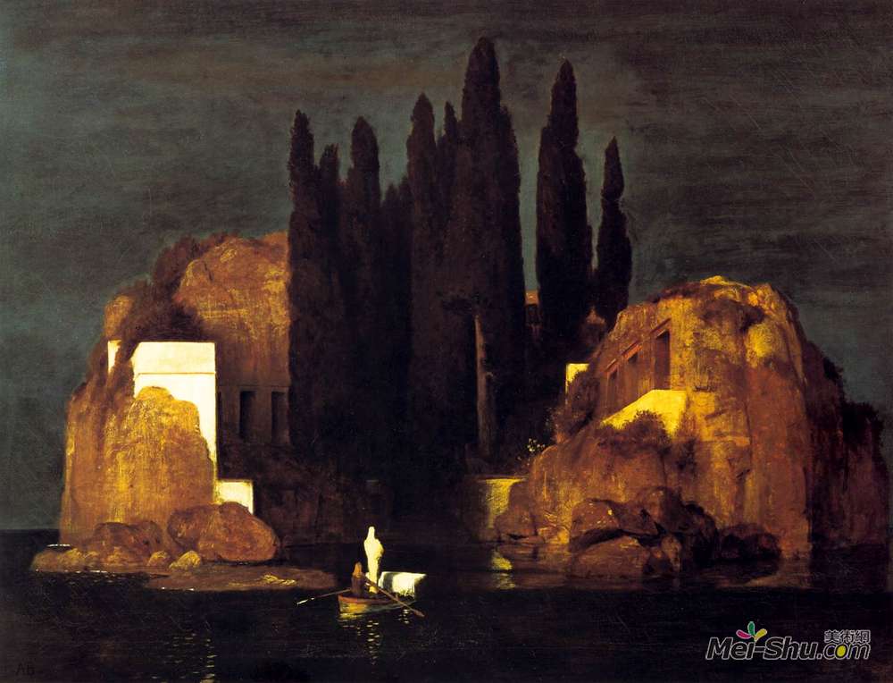 阿诺德·勃克林(Arnold Böcklin)高清作品《死之岛》