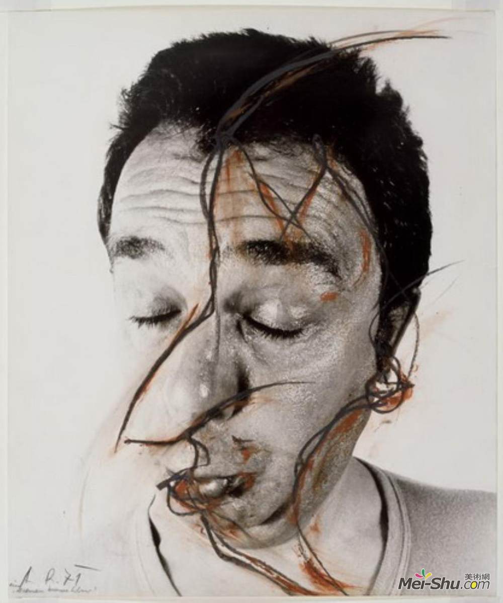 阿纳夫·莱纳(Arnulf Rainer)高清作品《鼻子调整（面部滑稽）》