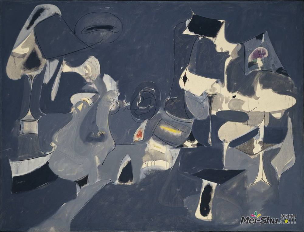 《温柔的夜晚》阿希尔·戈尔基(arshile gorky)高清作品欣赏