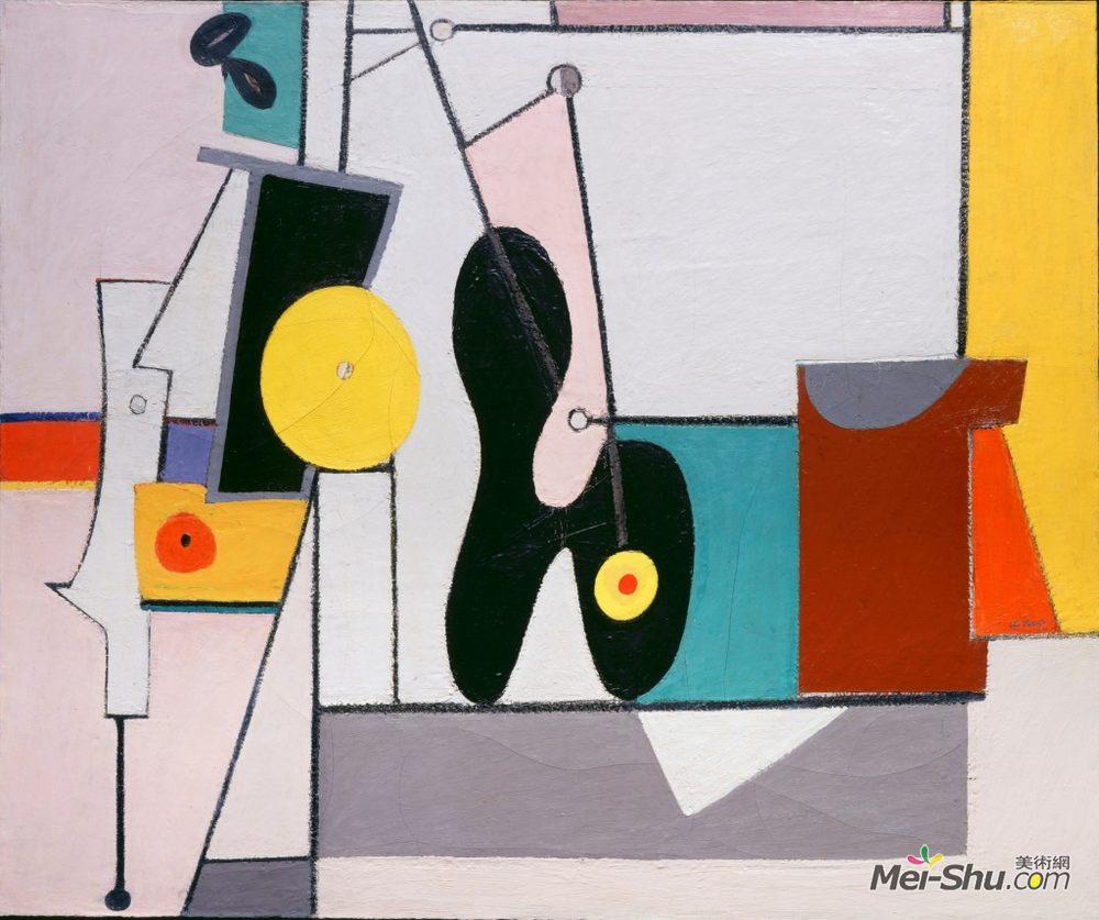 阿希尔·戈尔基(Arshile Gorky)高清作品《组织机构》