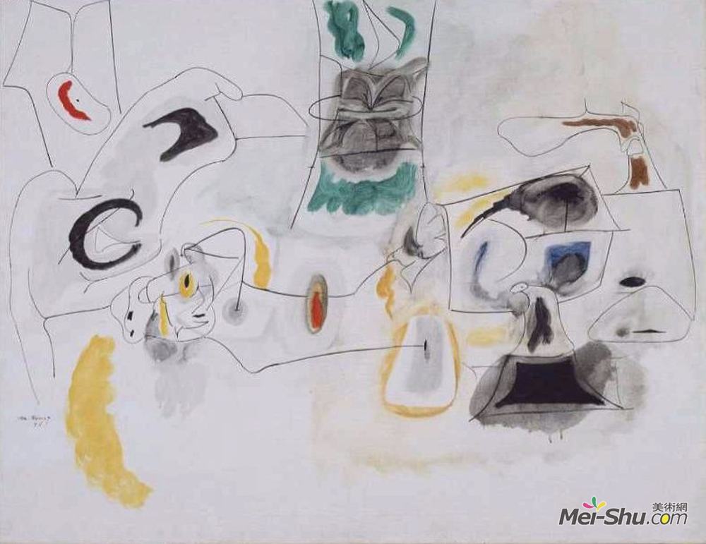 阿希尔·戈尔基(Arshile Gorky)高清作品《好希望路》