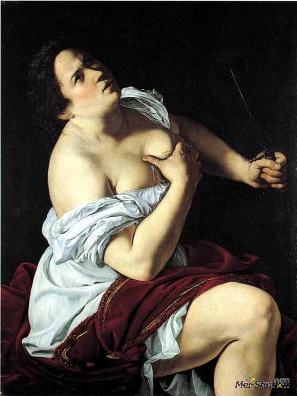 阿尔泰米西亚·真蒂莱斯基(Artemisia Gentileschi)高清作品《卢西亚》