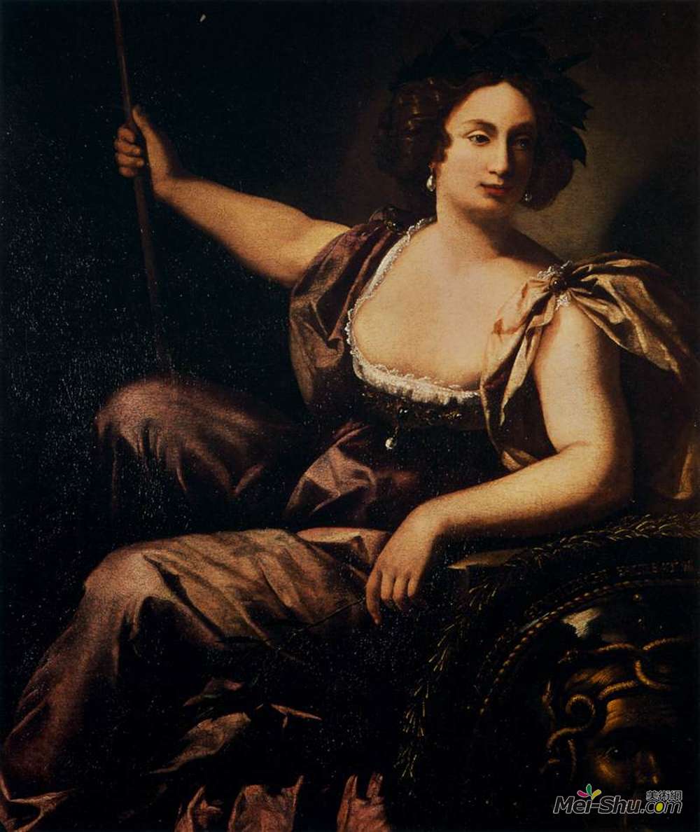 阿尔泰米西亚·真蒂莱斯基(Artemisia Gentileschi)高清作品《米勒娃》