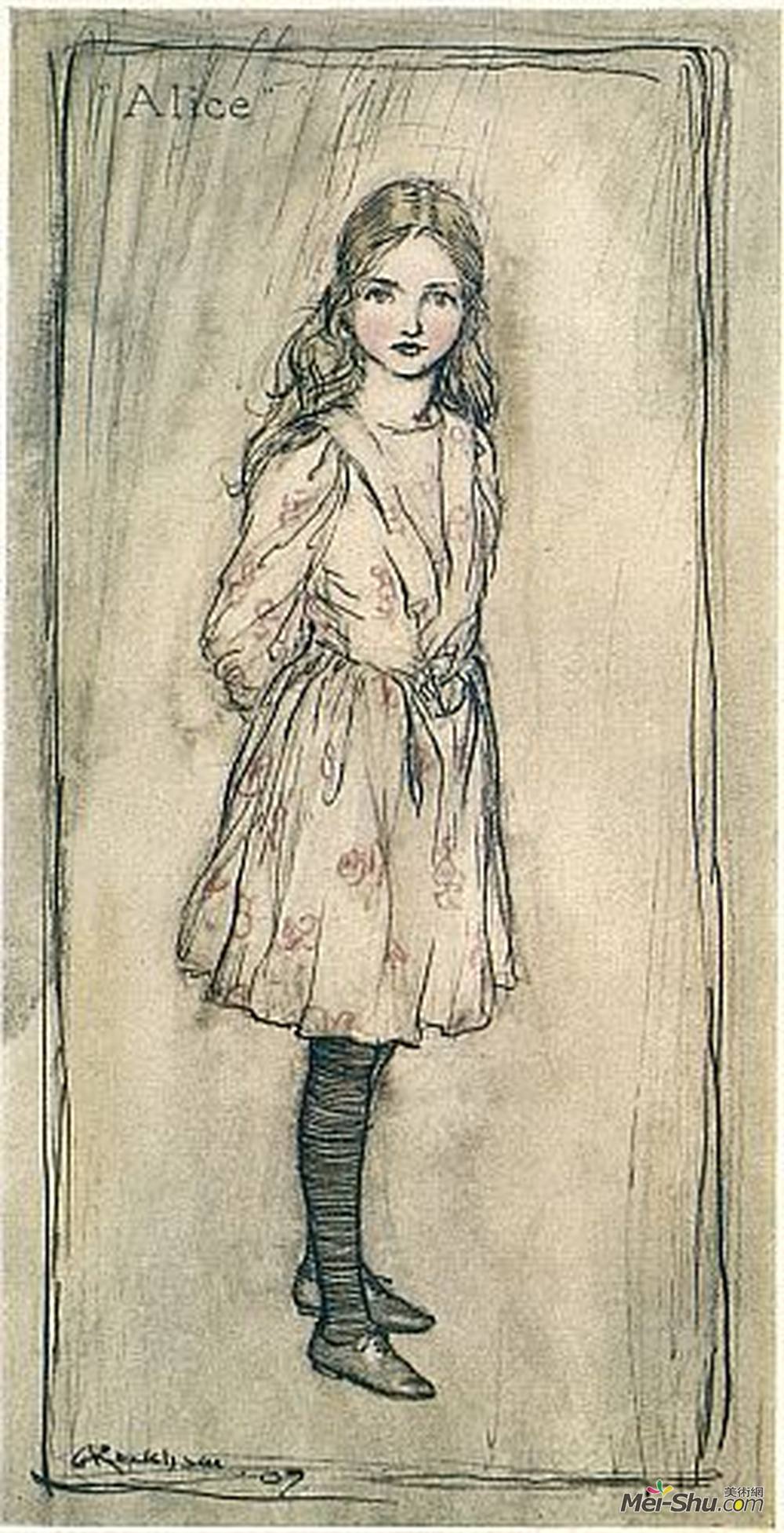 亚瑟·拉克姆(Arthur Rackham)高清作品《爱丽丝》