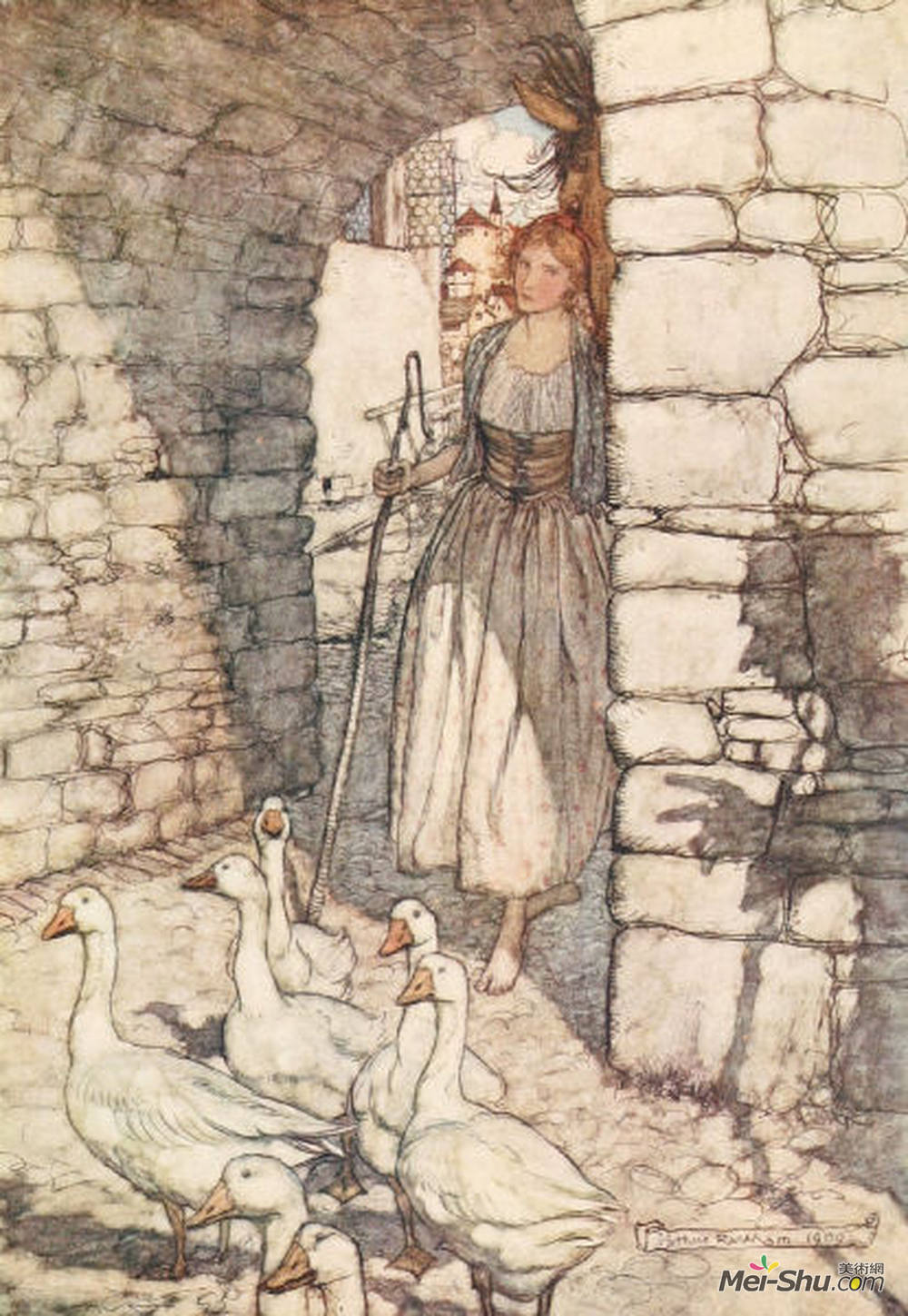 亚瑟·拉克姆(Arthur Rackham)高清作品《唉！亲爱的，在那里，你最难过》