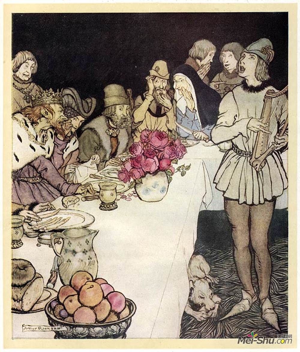 亚瑟·拉克姆(Arthur Rackham)高清作品《特里斯坦》