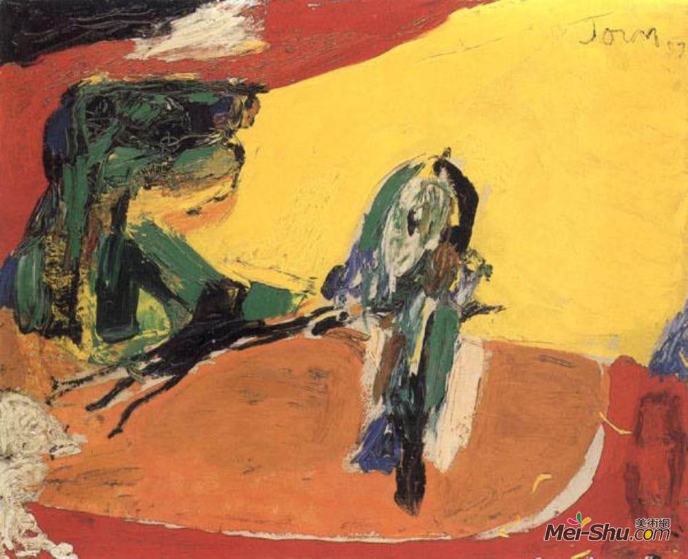 阿斯葛·琼(Asger Jorn)高清作品《Le Soldat et son pass&é》