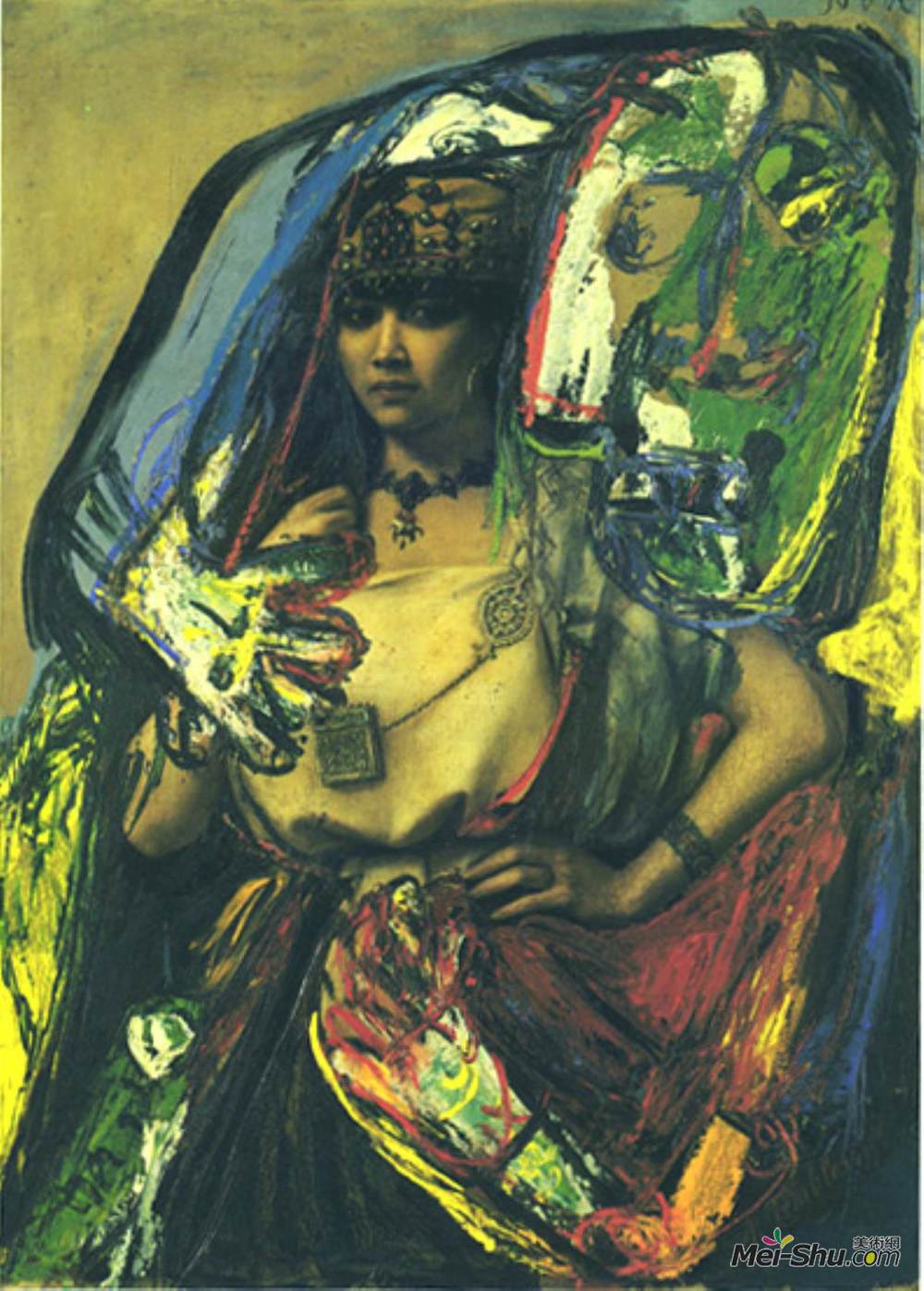 阿斯葛·琼(Asger Jorn)高清作品《理发师和柏柏尔人（叛变）》