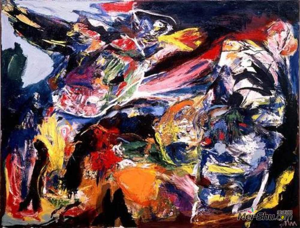 阿斯葛·琼(Asger Jorn)高清作品《一个模仿什么的（或几乎）》