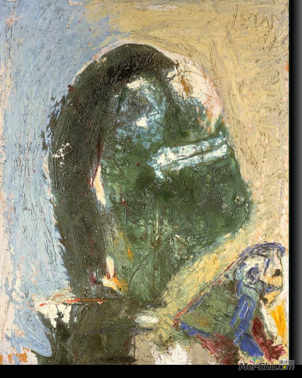 阿斯葛·琼(Asger Jorn)高清作品《羞怯骄傲的人》