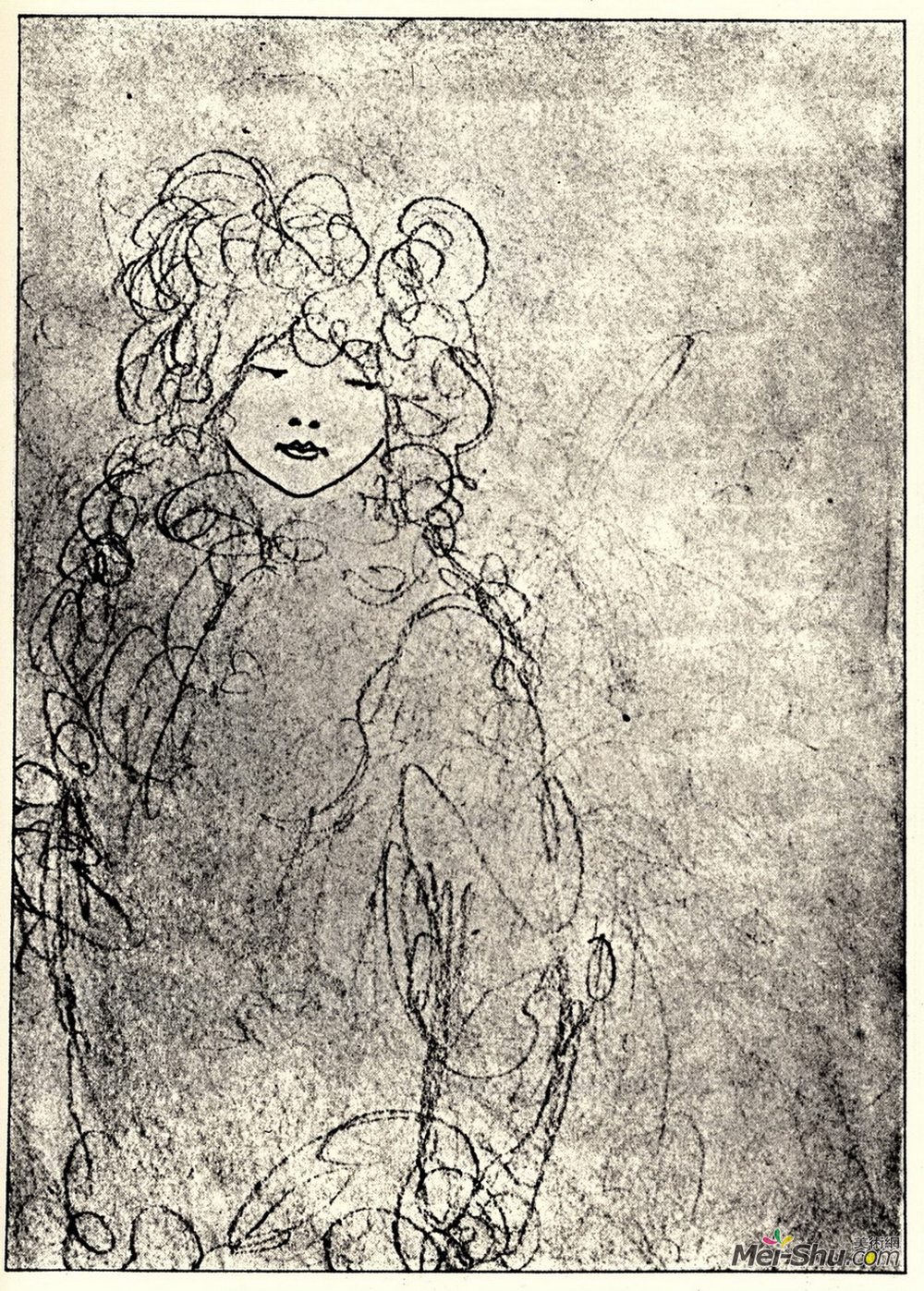 奥博利·比亚兹莱(Aubrey Beardsley)高清作品《孩子》
