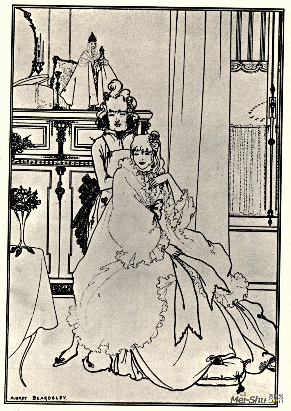 奥博利·比亚兹莱(Aubrey Beardsley)高清作品《科菲芬》