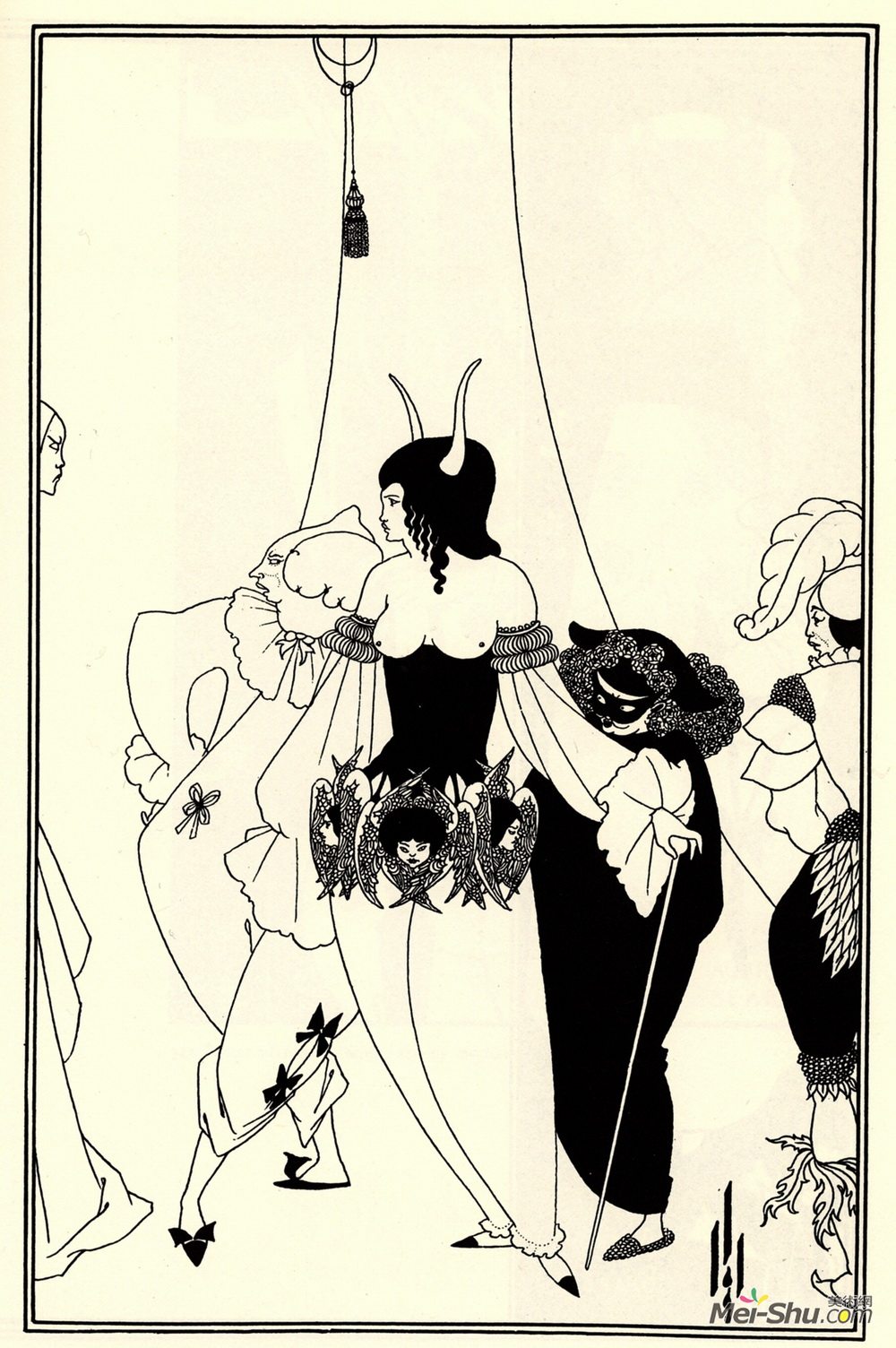 奥博利·比亚兹莱(aubrey beardsley)高清作品欣赏更多英国艺术家更多