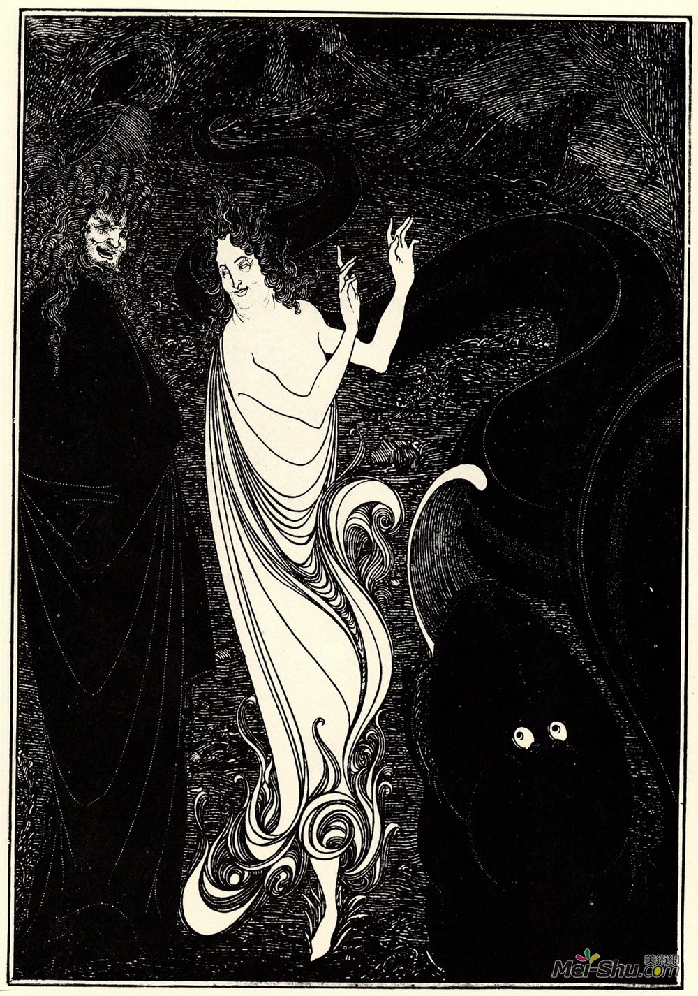 奥博利·比亚兹莱(Aubrey Beardsley)高清作品《第三表》
