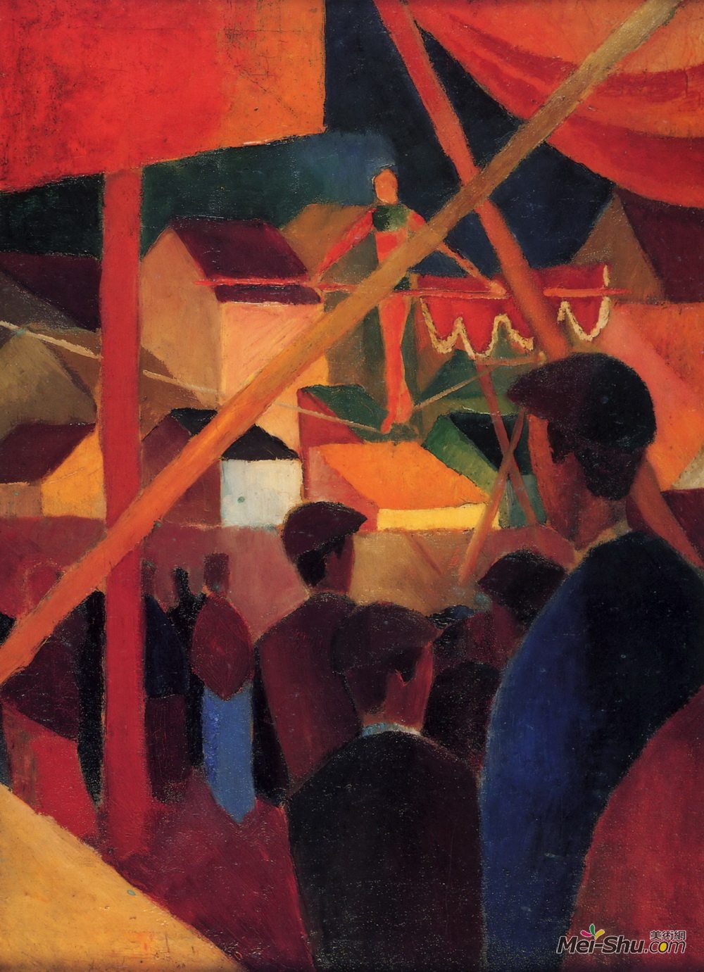 奥古斯特·麦克(August Macke)高清作品《走钢丝者》