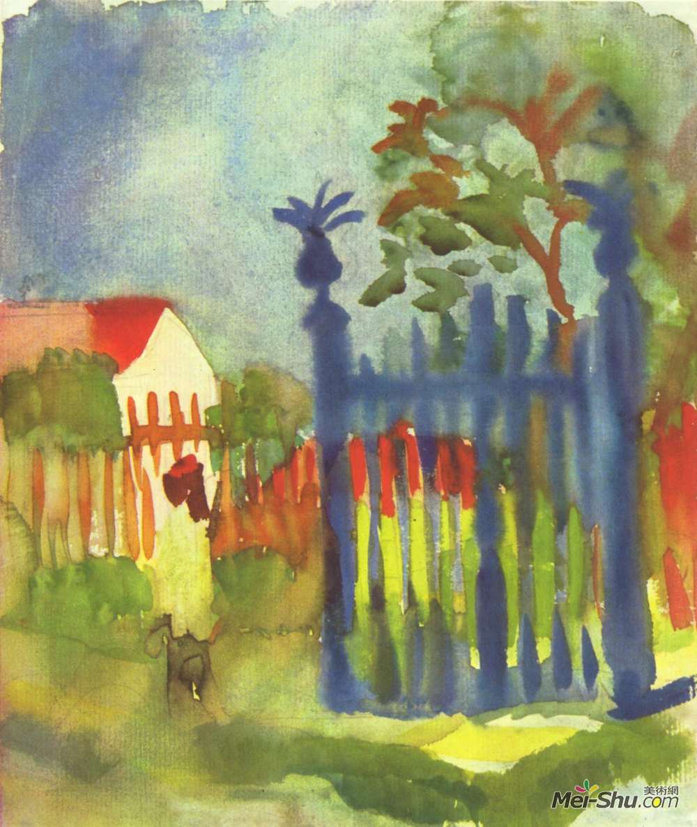 奥古斯特·麦克(August Macke)高清作品《加滕托尔》