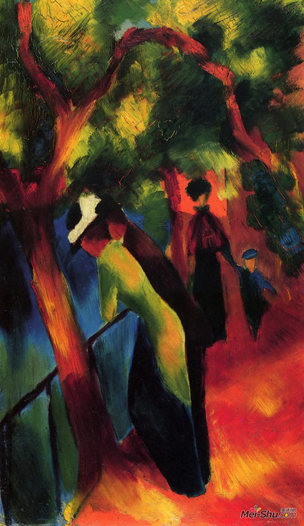 奥古斯特·麦克(August Macke)高清作品《阳光大道》
