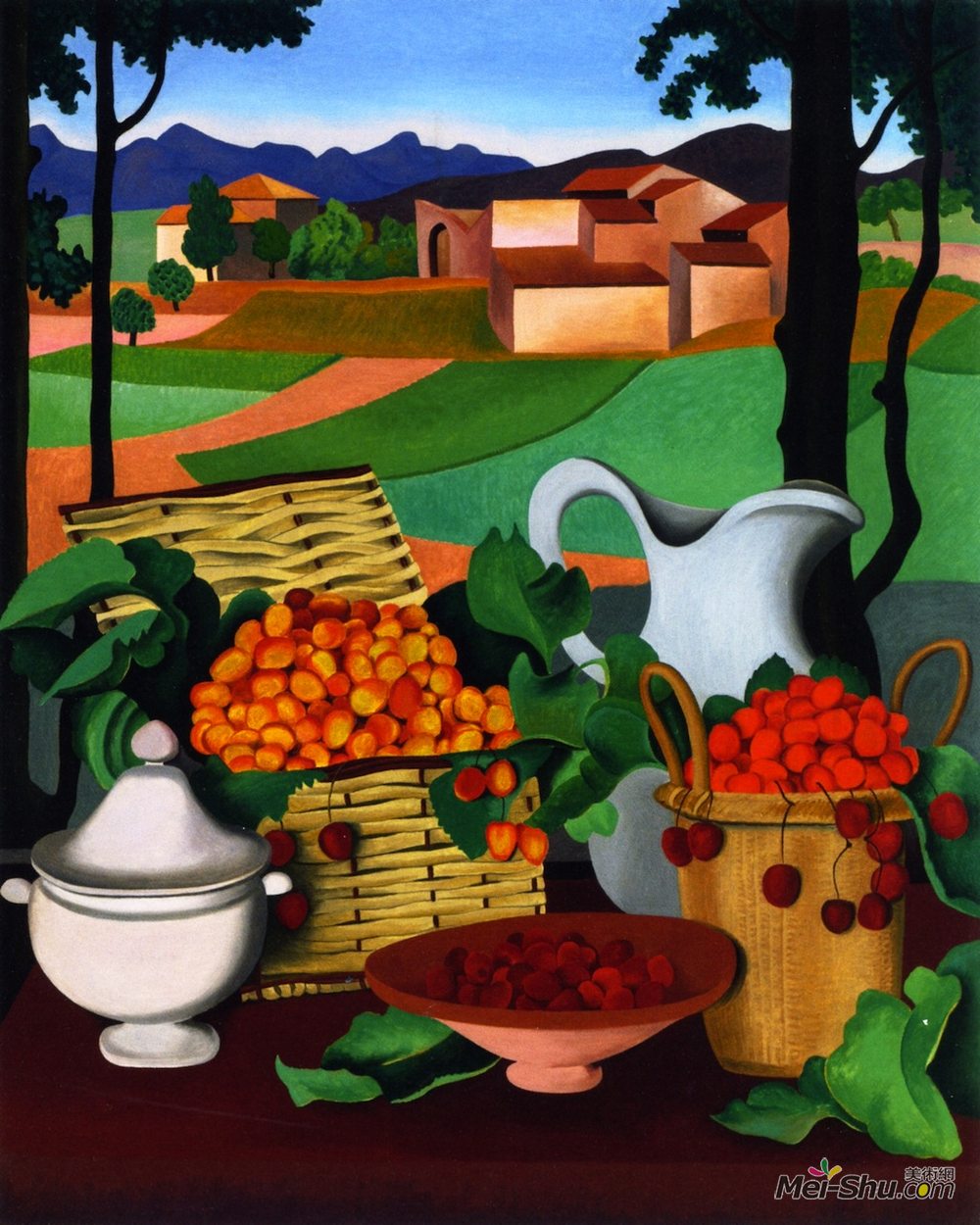 奥古斯特·赫尔宾(Auguste Herbin)高清作品《樱桃》