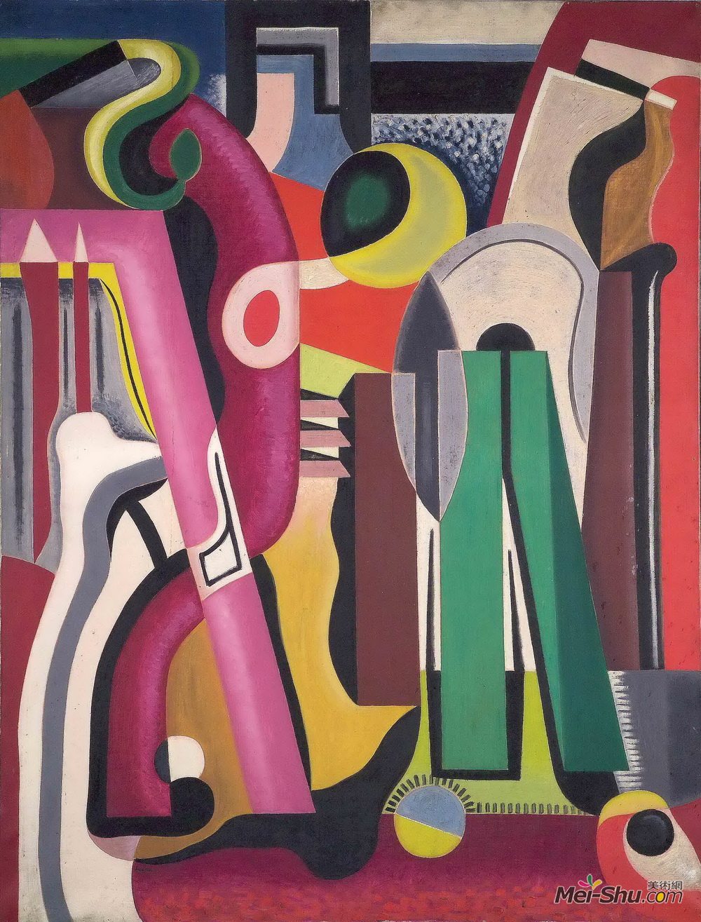 奥古斯特·赫尔宾(Auguste Herbin)高清作品《组成》