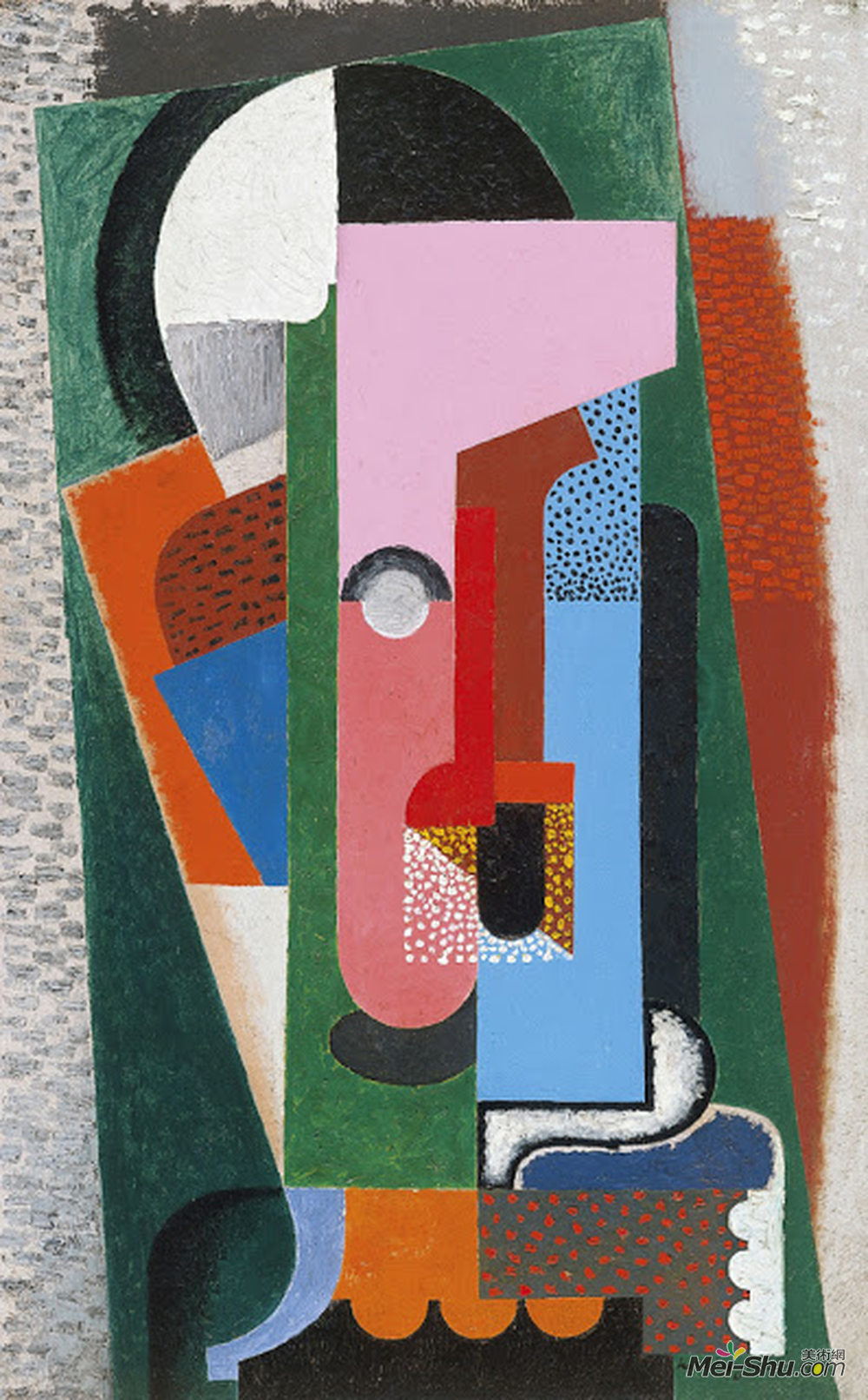 奥古斯特·赫尔宾(Auguste Herbin)高清作品《头》