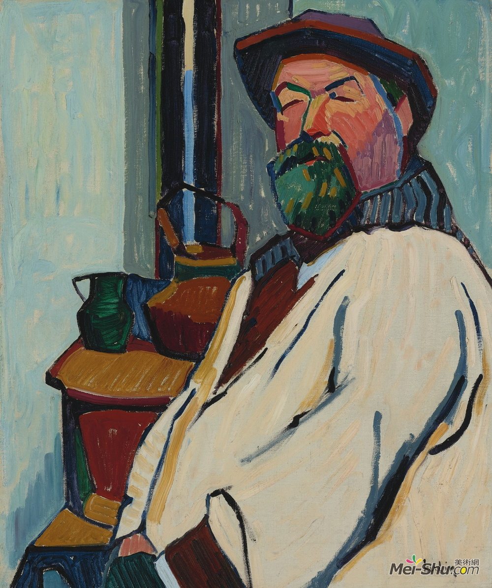 奥古斯特·赫尔宾(Auguste Herbin)高清作品《肖像画家马修品质》