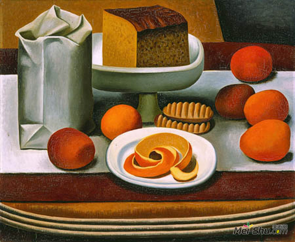 奥古斯特·赫尔宾(Auguste Herbin)高清作品《静物》