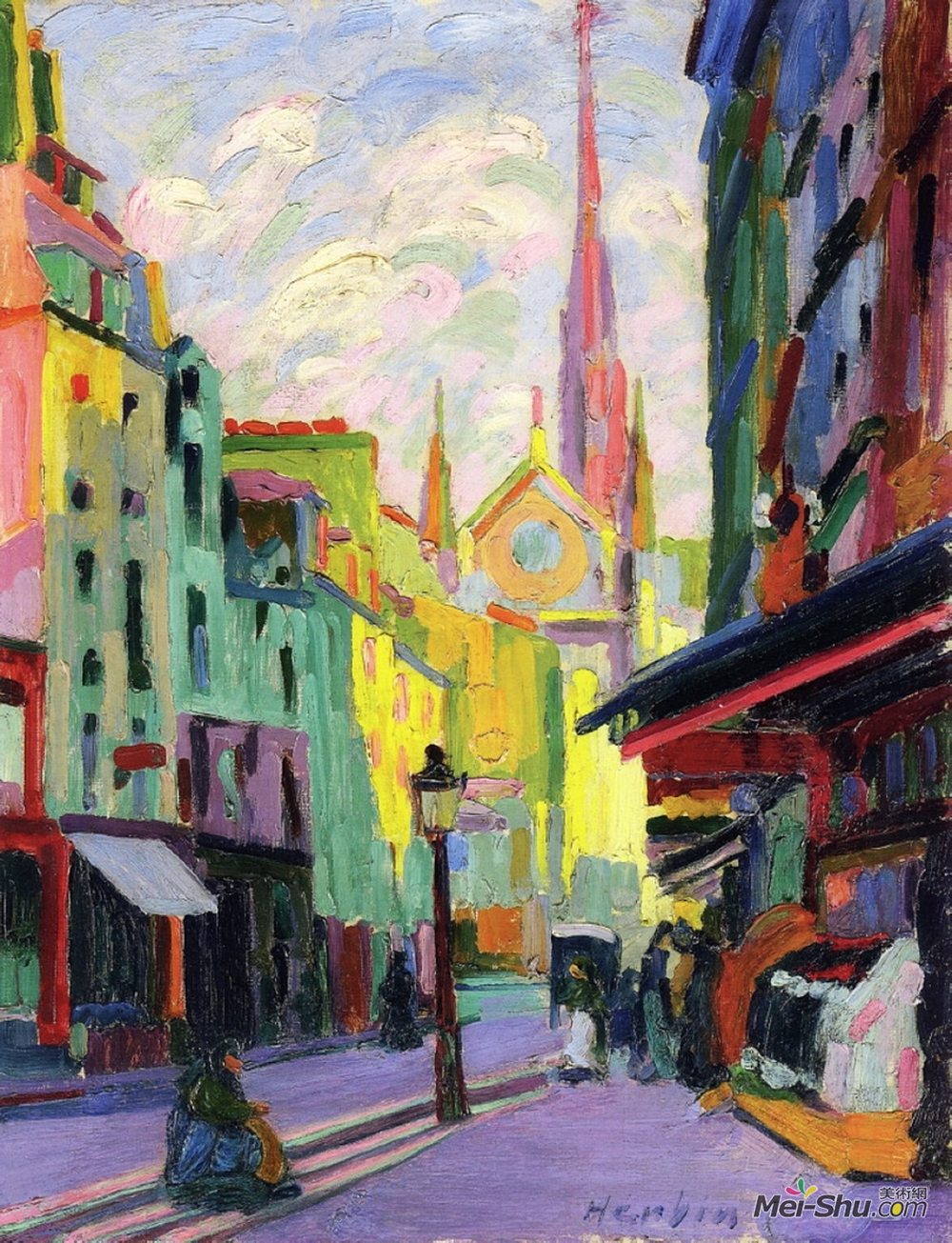 奥古斯特·赫尔宾(Auguste Herbin)高清作品《一位住在巴黎》