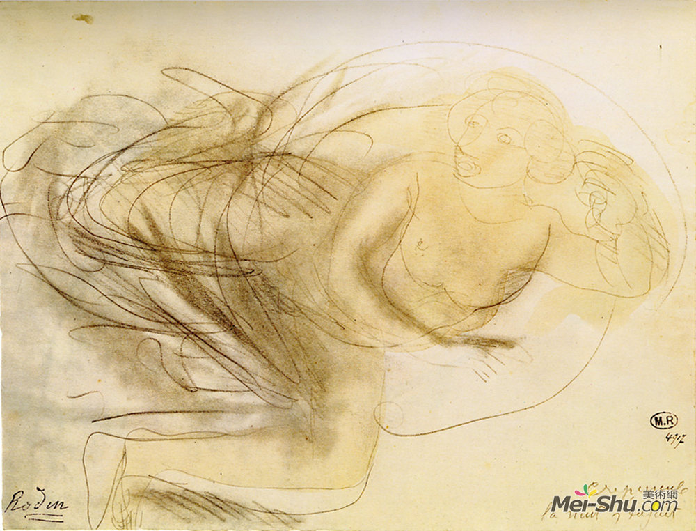 奥古斯特·罗丹(Auguste Rodin)高清作品《无题》