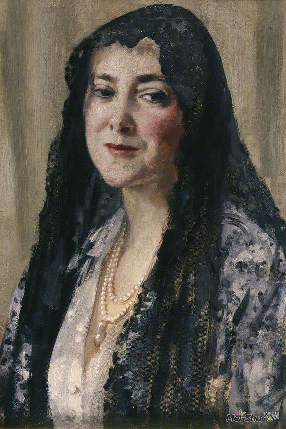奥古斯都·约翰(Augustus John)高清作品《玛蒂拉夫人》