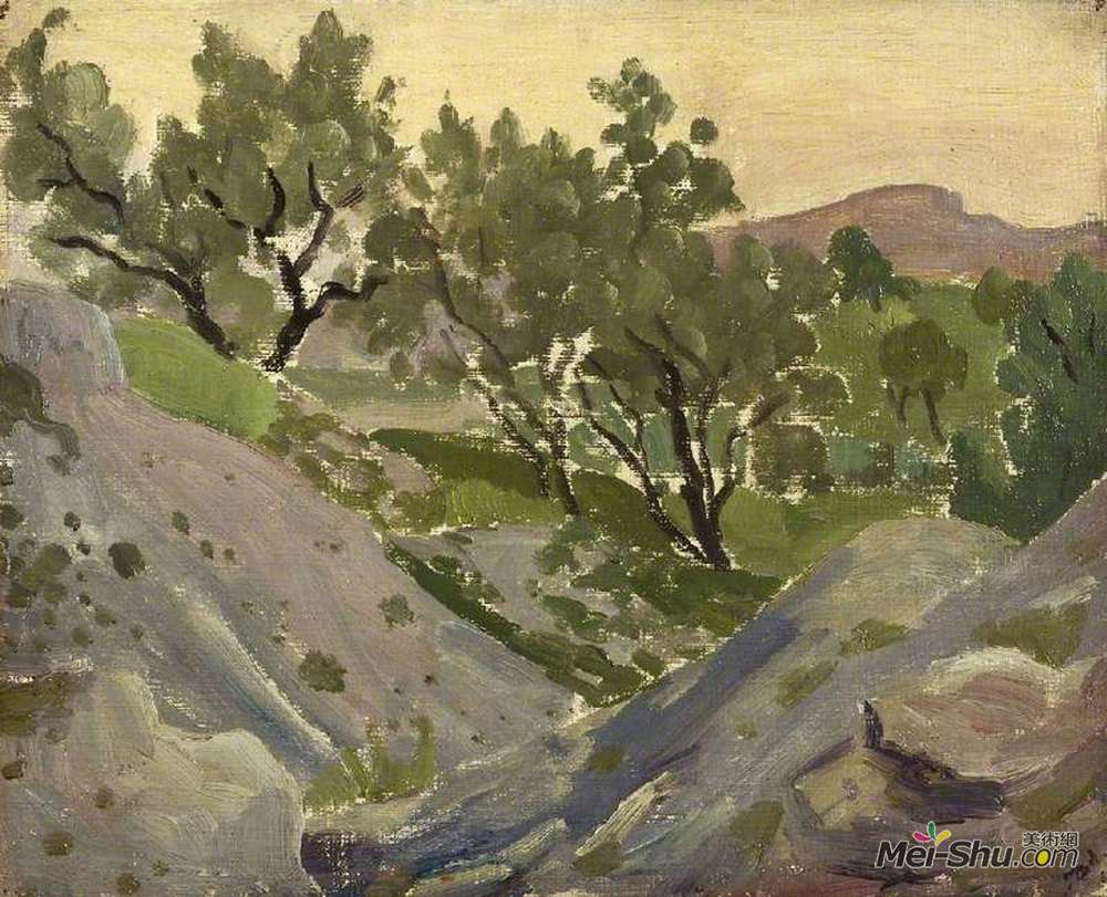 奥古斯都·约翰(Augustus John)高清作品《西班牙橄榄》