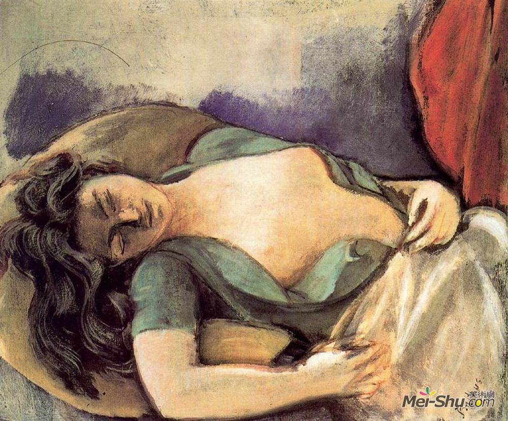 巴尔蒂斯(Balthus)高清作品《为梦想而学习》