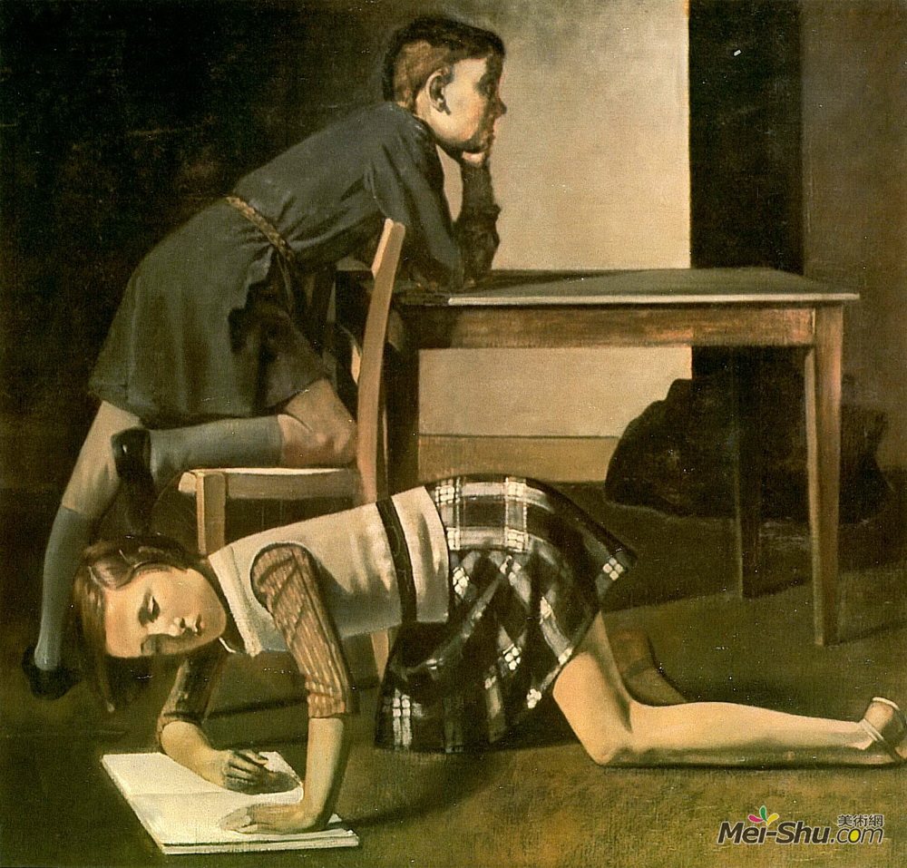 巴尔蒂斯(Balthus)高清作品《儿童》