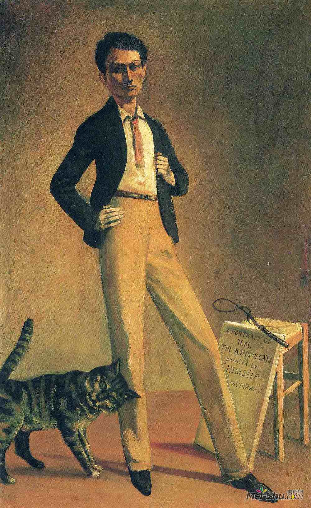 巴尔蒂斯(Balthus)高清作品《猫王》
