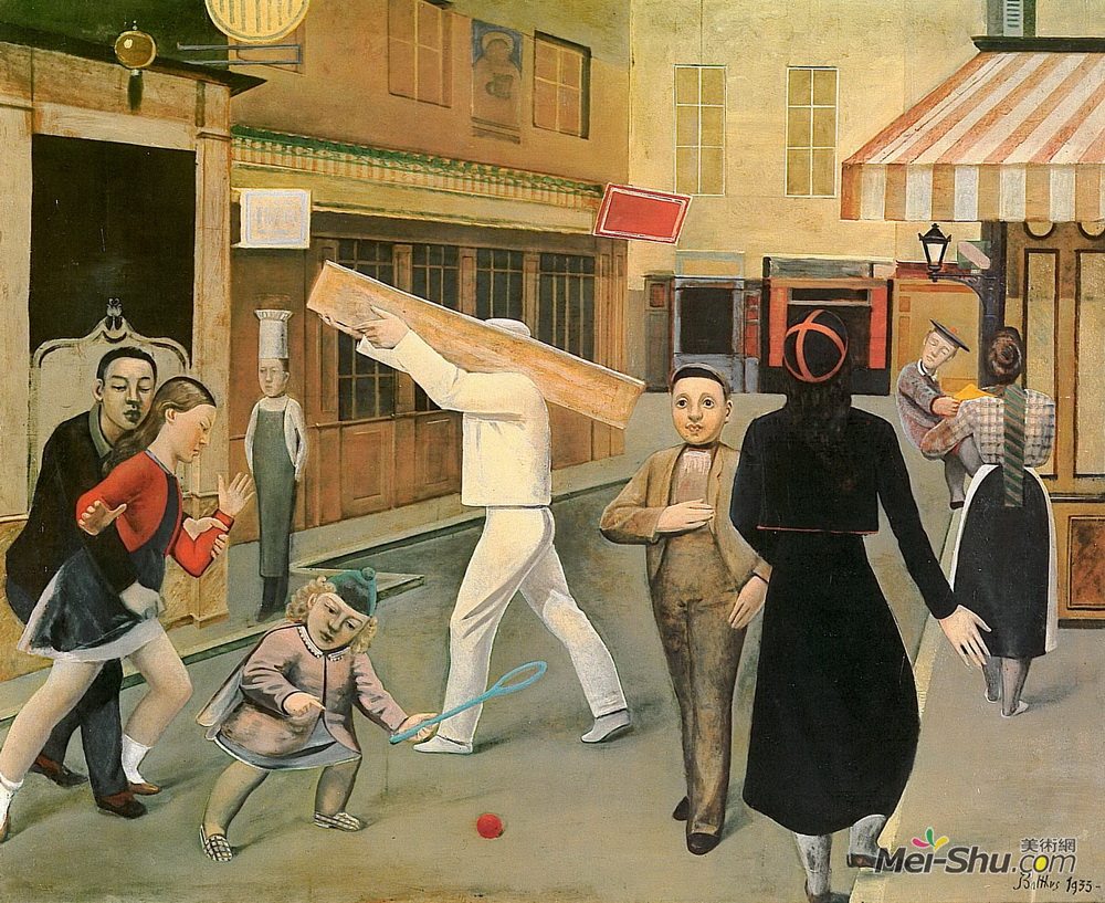 巴尔蒂斯(Balthus)高清作品《街道》