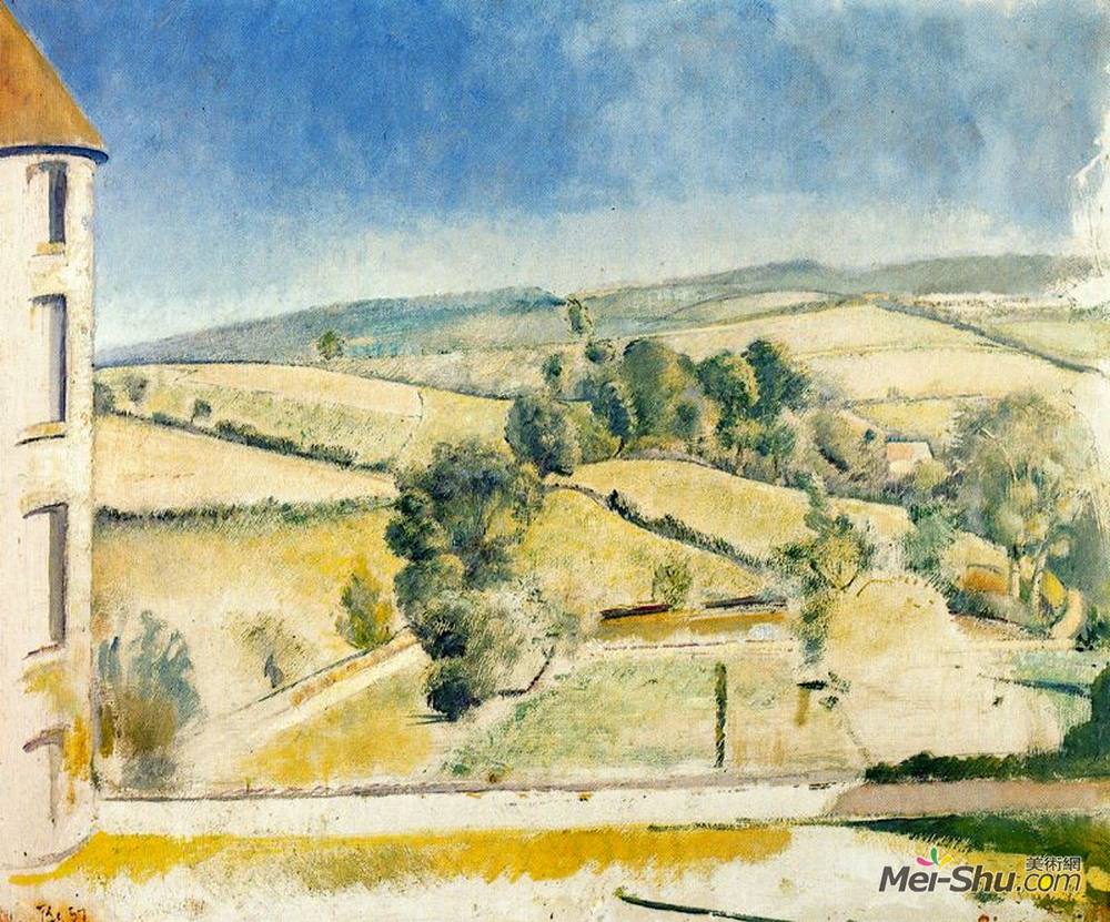 巴尔蒂斯(Balthus)高清作品《Landscape in Chassy》