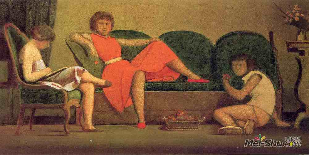 巴尔蒂斯(Balthus)高清作品《三姊妹》