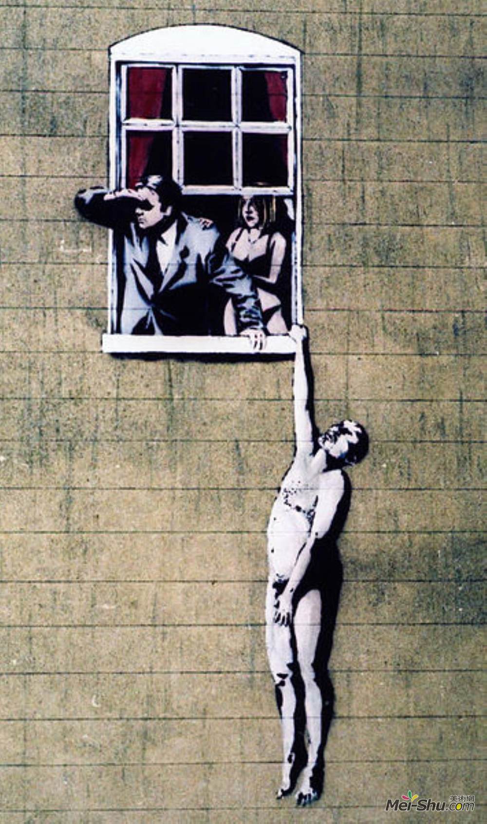 班克斯(Banksy)高清作品《裸人》