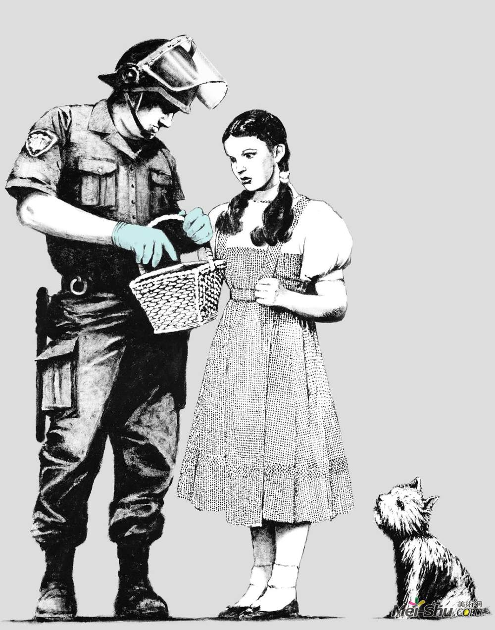班克斯(Banksy)高清作品《停止搜索》