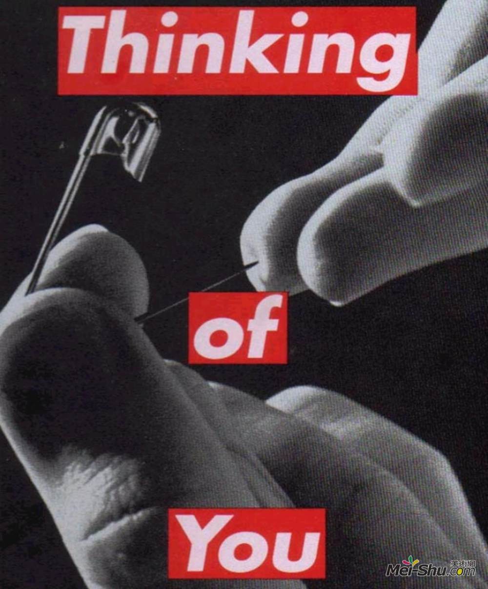 巴巴拉·克鲁格(Barbara Kruger)高清作品《无题（想着你）》