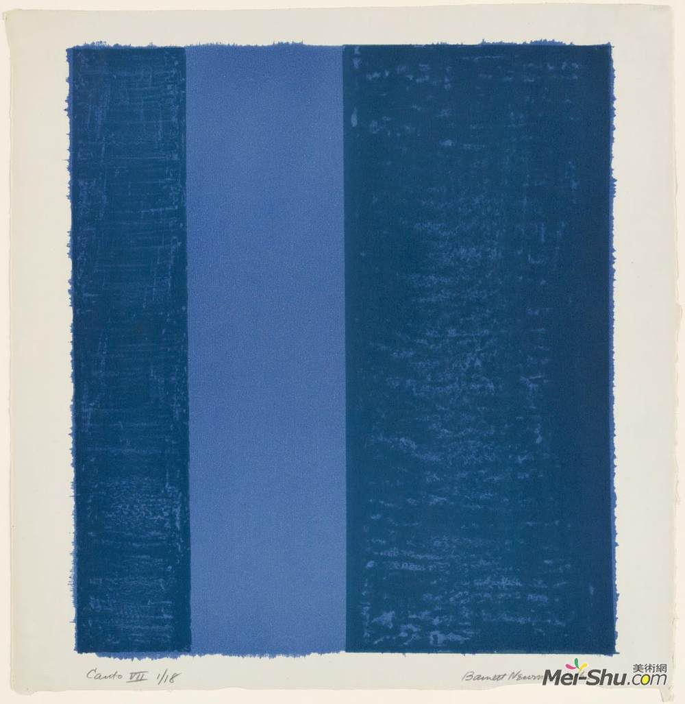 巴尼特·纽曼(Barnett Newman)高清作品《坎托七世》