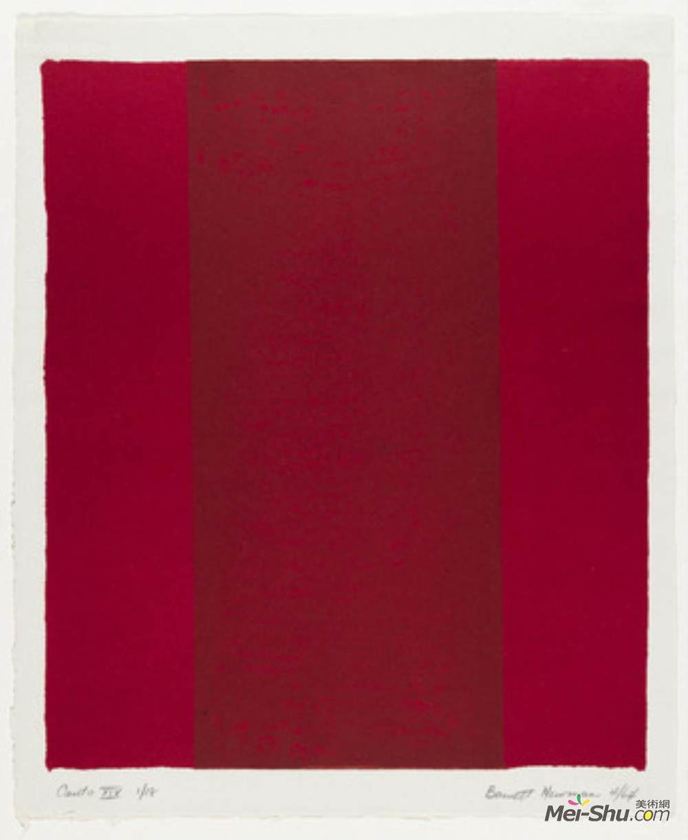 巴尼特·纽曼(Barnett Newman)高清作品《运河十四号》