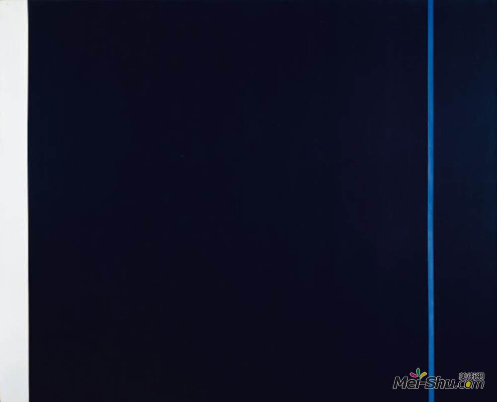 《午夜蓝》巴尼特·纽曼(barnett newman)高清作品欣赏