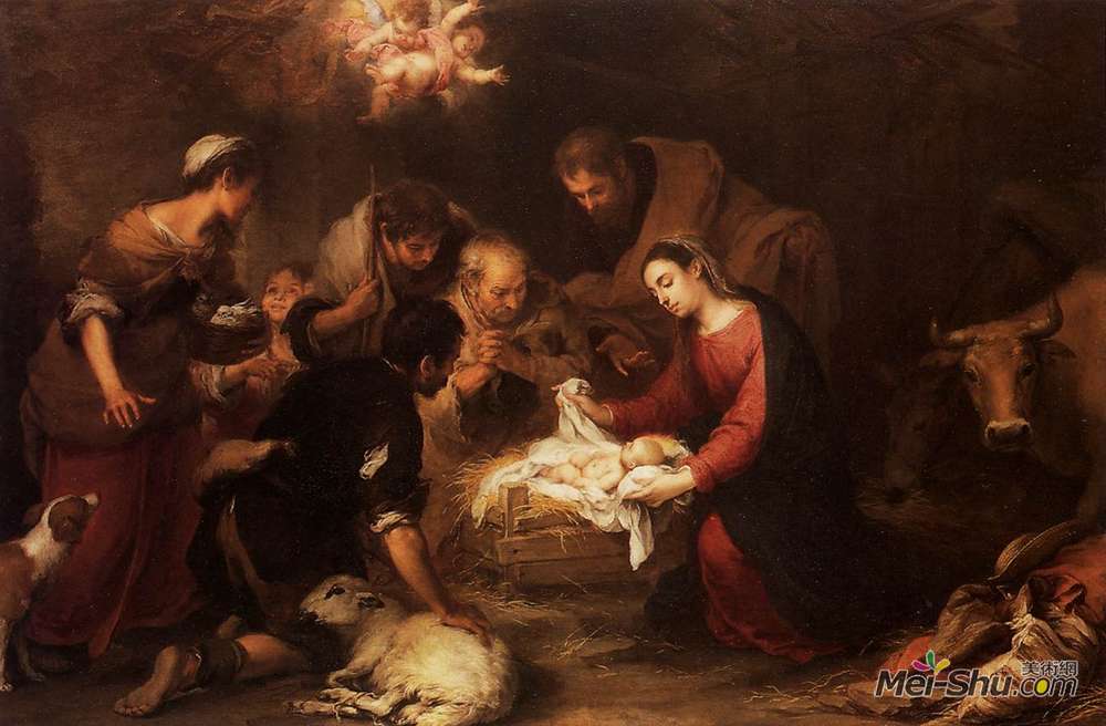 牧羊人的朝拜》巴托洛梅·埃斯特万·穆立罗(Bartolome Esteban Murillo