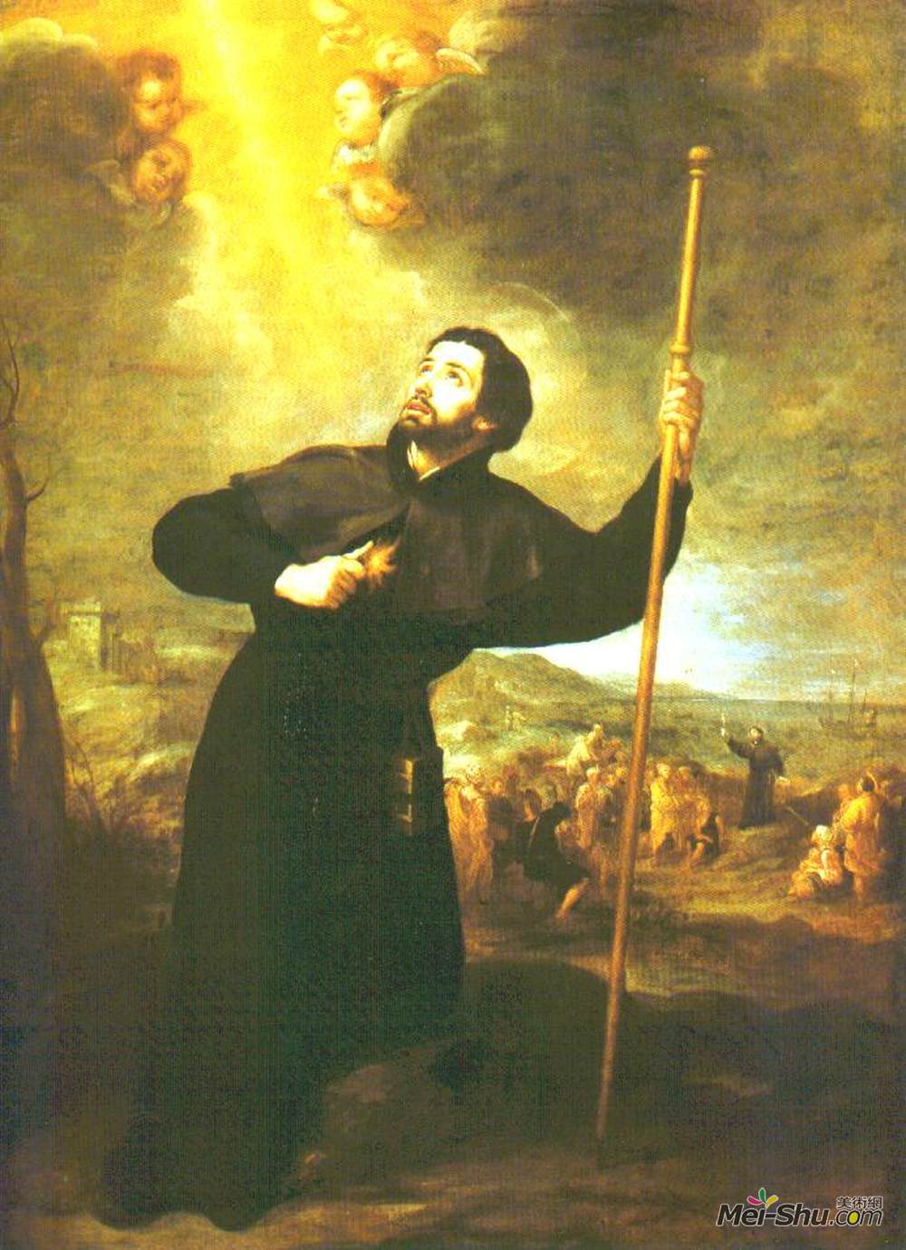 巴托洛梅·埃斯特万·穆立罗(Bartolome Esteban Murillo)高清作品《沙勿略》
