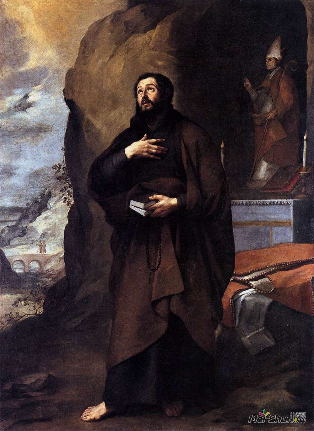 巴托洛梅·埃斯特万·穆立罗(Bartolome Esteban Murillo)高清作品《布尔哥斯圣阿德勒尔摩斯》