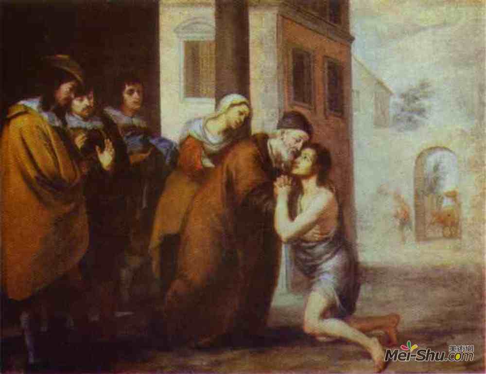 巴托洛梅·埃斯特万·穆立罗(Bartolome Esteban Murillo)高清作品《浪子的归来》