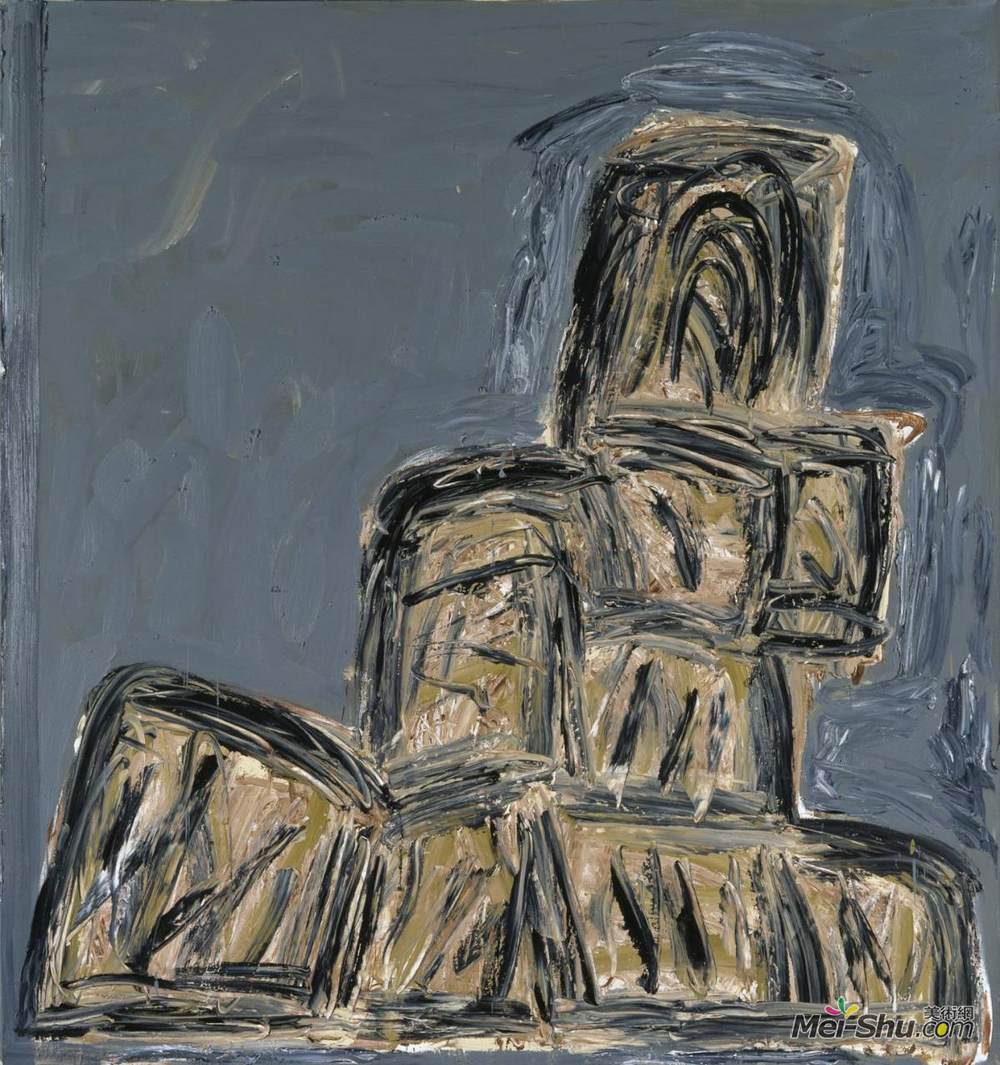 巴兹尔·比蒂(Basil Beattie)高清作品《证人五》