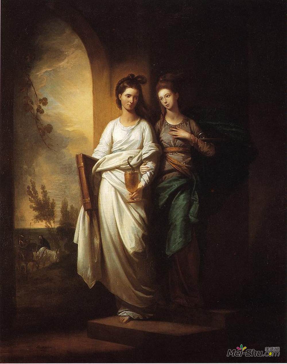 本杰明·韦斯特(Benjamin West)高清作品《费德丽亚和斯佩兰扎》