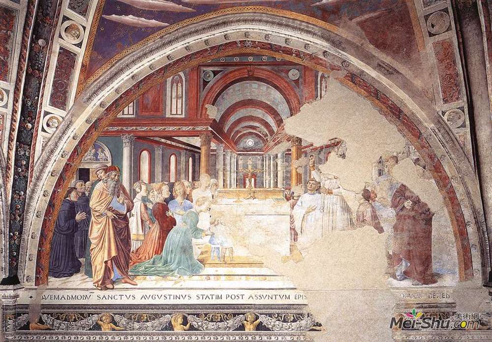 贝诺佐·哥佐利(Benozzo Gozzoli)高清作品《河马信徒的祝福》