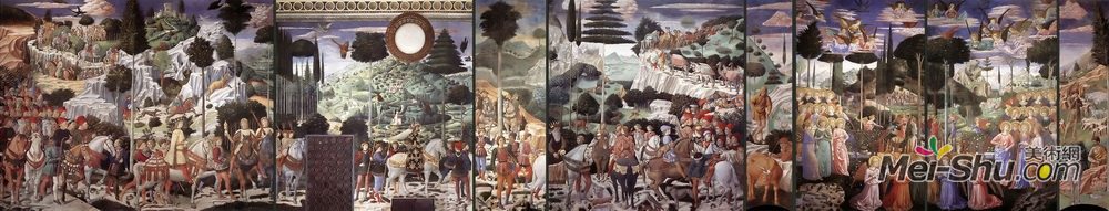 贝诺佐·哥佐利(Benozzo Gozzoli)高清作品《魔法师的游行》